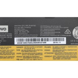 Baterie extinsa Laptop, Lenovo, ThinkPad P52s Type 20LB, 20LC, SB10K97584, 01AV427, 12.6V, 6272mAh, 72Wh