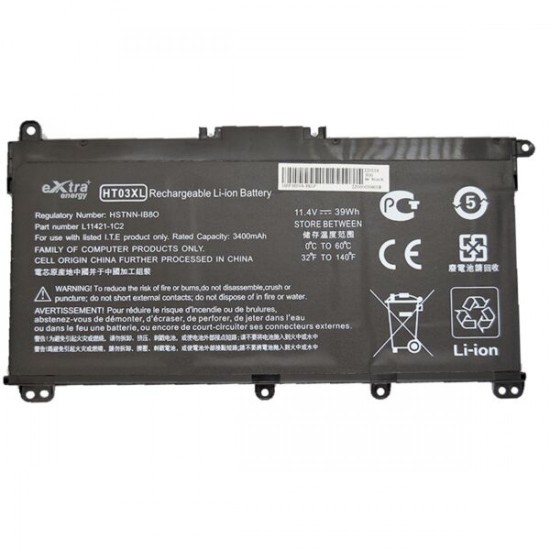 Baterie compatibila Laptop, HP, 15S-GR, L11421-1C2, HSTNN-IB8O, HT03XL, 11.4V, 3400mAh, 39Wh