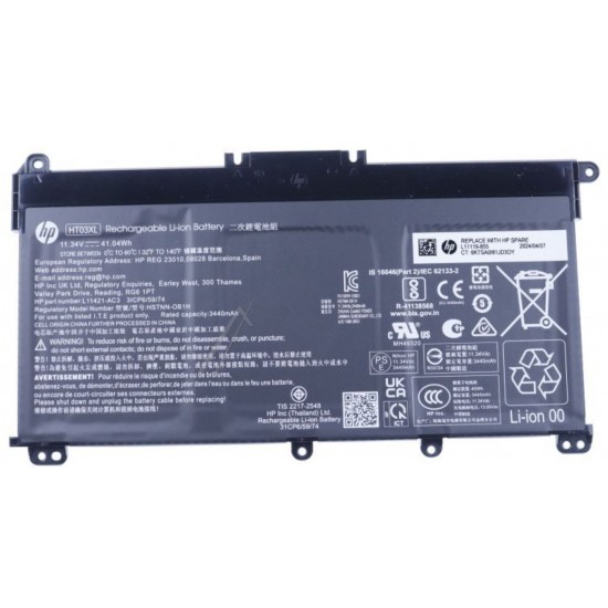 Baterie Laptop, HP, Pavilion 15-EH, 15Z-EH, TPN-Q245, HW03XL, L11421-1C2, L56025-AC1, 3ICP6/59/74, HSTNN-OB1L, HT03XL, 11.34V, 3420mAh, 41Wh