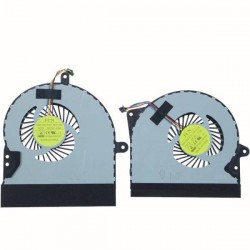 Set coolere Laptop, Asus, ROG G751JL, G751JM, 13NB06G1P18011, 13NB06G1P19011, DFS501105PR0T-FG13, DFS561405PL0T-FG15, 14mm grosime, 5V, 0.5A, CPU si GPU