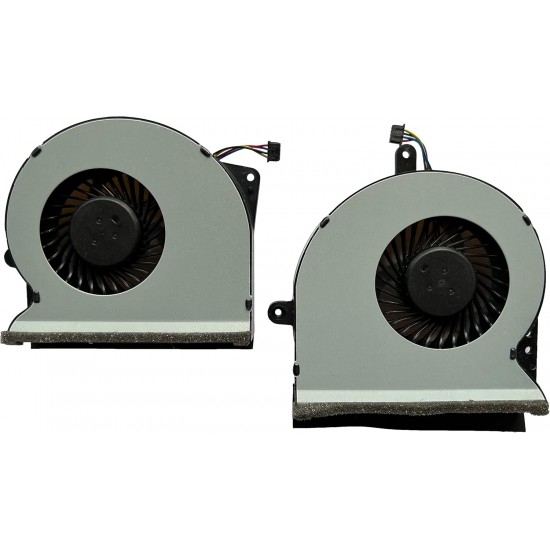 Set coolere Laptop, Asus, ROG G751JL, G751JM, 13NB06G1P18011, 13NB06G1P19011, DFS501105PR0T-FG13, DFS561405PL0T-FG15, 14mm grosime, 5V, 0.5A, CPU si GPU