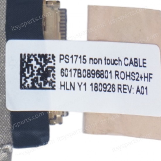 Cablu video LVDS Laptop, HP, Zbook 15u G5, L19857-001, 6017B0896801, PS1715, 6017B0896801, non touch, 30 pini
