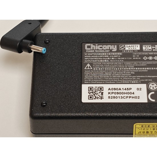 Incarcator Laptop, Acer, Swift X SFX16-51G, KP.09003.013, 19V, 4.74A, 90W, 3.0x.1.1mm