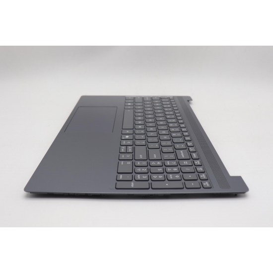 Carcasa superioara cu tastatura palmrest Laptop, Lenovo, IdeaPad Slim 3 15IRH10 Type 83K1, 5CB1R08992, AP3LQ000300, iluminata, Luna Grey, layout US