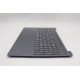 Carcasa superioara cu tastatura palmrest Laptop, Lenovo, IdeaPad Slim 3 15IRH10 Type 83K1, 5CB1R08992, AP3LQ000300, iluminata, Luna Grey, layout US