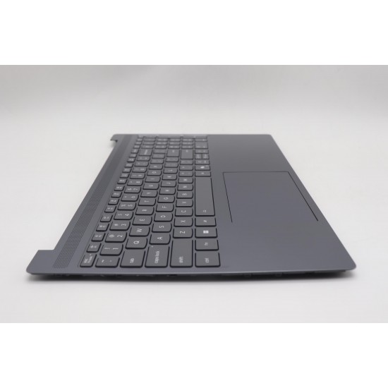 Carcasa superioara cu tastatura palmrest Laptop, Lenovo, IdeaPad Slim 3 15IRH10 Type 83K1, 5CB1R08992, AP3LQ000300, iluminata, Luna Grey, layout US