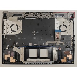 Carcasa superioara cu tastatura palmrest Laptop Gaming, Asus, ROG Strix G15 G513I, G513IE, G513Q, G513QR, G513QM, G513R, G513RX, 90NR0571-R31UK0, 6070B1886031, G513QM-1C, iluminata, RGB Per Key, neagra, layout US