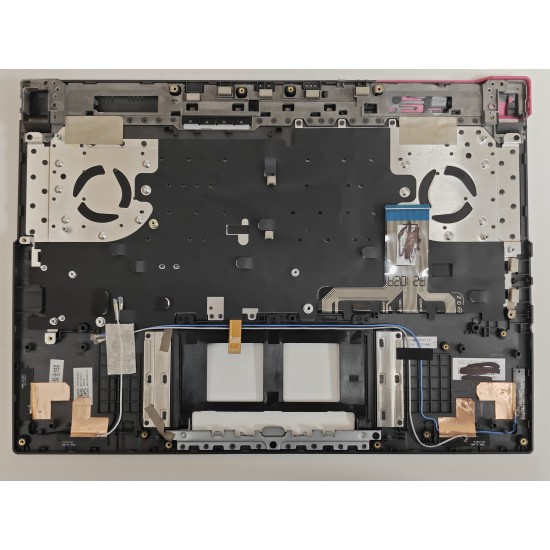 Carcasa superioara cu tastatura palmrest Laptop Gaming, Asus, ROG Strix G15 G513I, G513IH, G513Q, G513QC, G513QM, 90NR0573-R33UK0, 6070B1885803, G513QM-1H, iluminata, RGB 4 Zone, layout UK