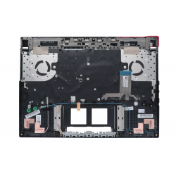 Carcasa superioara cu tastatura palmrest Laptop Gaming, Asus, ROG Strix G15 G513Q, G513QY, 90NR06X4-R31US0, 6070B1910801, G513QY-2C, iluminata, RGB 4 Zone, neagra, layout US