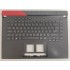 Carcasa superioara cu tastatura palmrest Laptop Gaming, Asus, ROG Strix G15 G513I, G513IE, G513Q, G513QM, 90NR0571-R31UK0, 6070B1886031, G513QM-1C, iluminata, RGB Per Key, neagra, layout UK