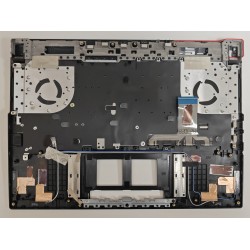 Carcasa superioara cu tastatura palmrest Laptop Gaming, Asus, ROG Strix G15 G513I, G513IE, G513Q, G513QM, 90NR0571-R31UK0, 6070B1886031, G513QM-1C, iluminata, RGB Per Key, neagra, layout UK