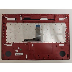 Carcasa superioara cu tastatura palmrest Laptop, MSI GE73, GE73VR, 3077C1C216HG, iluminata, RGB Per Key, neagra, layout US