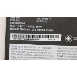 Baterie Laptop, Lenovo, ThinkPad X280 Type 20KF, 20KE, 01AV470, 5B10K97617, 3ICP6/38/62-2, L17L6P71, 11.4V, 3900mAh, 48Wh