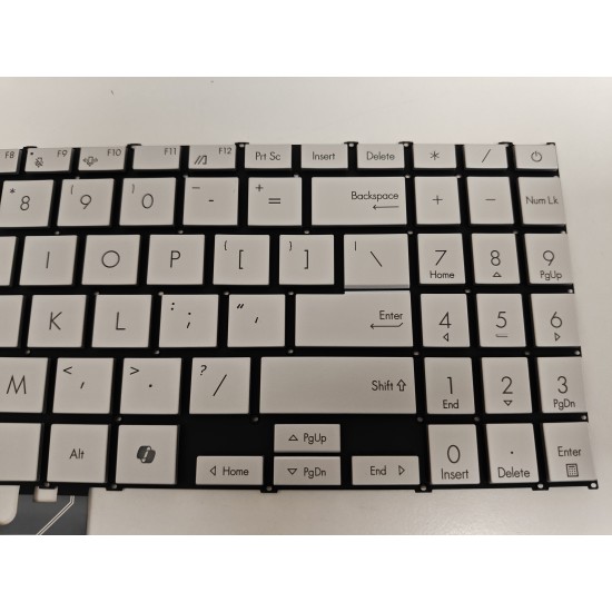Tastatura Laptop, Asus, VivoBook S16 S5606C, S5606CA, S5606M, S5606MA, S5606K, S5606KA, S5606U, S5606UA, S5606W, S5606WA, iluminata, alba, layout US