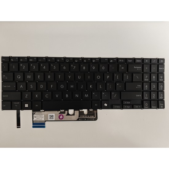 Tastatura Laptop, Asus, VivoBook S16 S5606C, S5606CA, S5606M, S5606MA, S5606K, S5606KA, S5606U, S5606UA, S5606W, S5606WA, iluminata, neagra, layout US