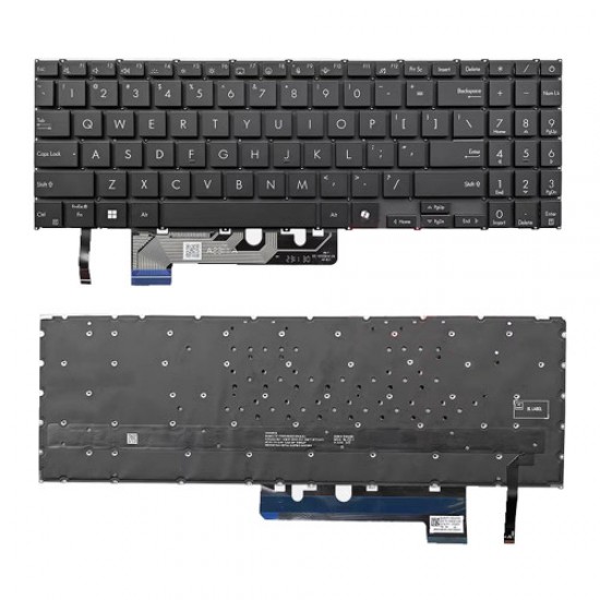 Tastatura Laptop, Asus, VivoBook S16 S5606C, S5606CA, S5606M, S5606MA, S5606K, S5606KA, S5606U, S5606UA, S5606W, S5606WA, iluminata, neagra, layout US