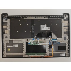 Carcasa superioara cu tastatura palmrest Laptop, Dell, XPS 15 9560, P56F, P56F001, Y2F9N, 0Y2F9N, 86D7Y, 086D7Y, AQ1U1000100, iluminata, neagra, layout US