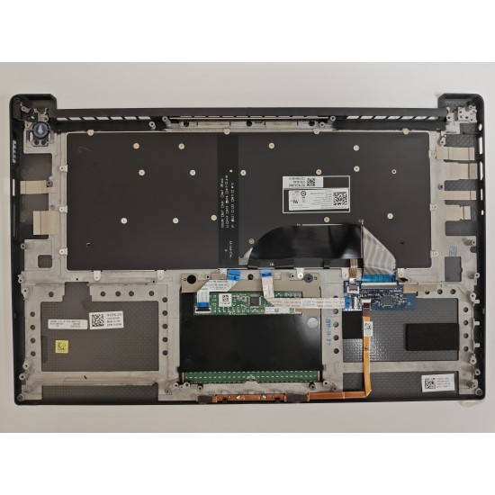 Carcasa superioara cu tastatura palmrest Laptop, Dell, XPS 15 9560, P56F, P56F001, Y2F9N, 0Y2F9N, 86D7Y, 086D7Y, AQ1U1000100, iluminata, neagra, layout US