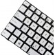 Tastatura Laptop, Asus, N76, N76Y, N76V, N76VB, N76VJ, N76VM, N76VZ, iluminata, argintie, layout UK