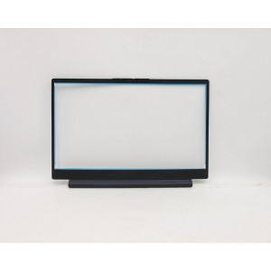 Rama Display Laptop, Lenovo, IdeaPad 3-17ITL6 Type 82H9, 5B30S19002, AP21N000210, neagra cu ornament balamale albastru