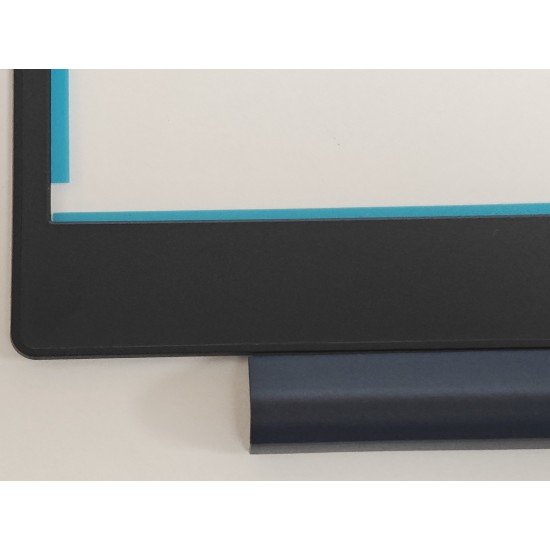 Rama Display Laptop, Lenovo, V17 G2 ITL Type 82NX, 5B30S19002, AP21N000210, neagra cu ornament balamale albastru