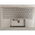Carcasa superioara cu tastatura palmrest Laptop, Asus, ZenBook 13 UX334F, UX334FA, UX334FAC, UX334FL, UX334FLC, 90NB0MW7-R31UI0, 90NB0MW7-R31US0, 13N1-96A0Q11, UX334FL-3S, iluminata, argintie, layout US