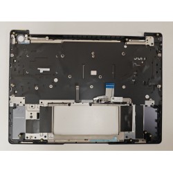 Carcasa superioara cu tastatura palmrest, Huawei, MateBook 13 WRT-W19, WRT-W29L, WRT-W09, WT-W09, HN-W19L, HN-W19R, iluminata, gri, layout US