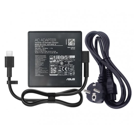 Incarcator Laptop, Asus, VivoBook S14X S5402Z, S5402ZA, 0A001-00059500, ADP-90RE B, 20V, 4.5A, 90W, USB-C, Type-C