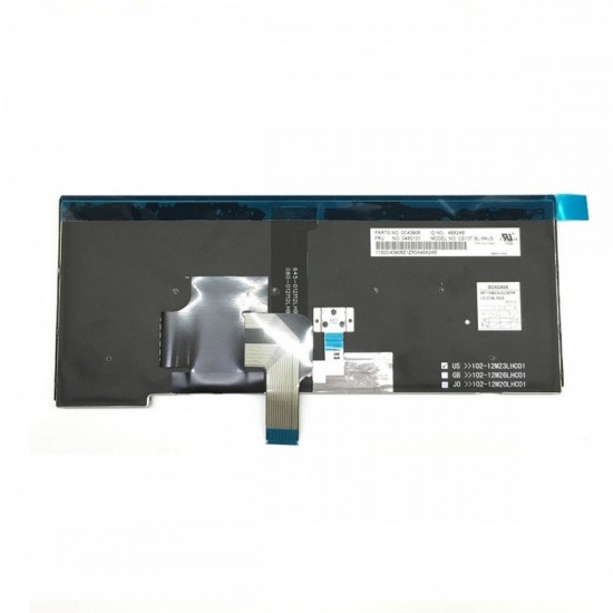 Tastatura Laptop, Lenovo, ThinkPad T460 Type 20FM, 20FN, iluminata, neagra, layout US