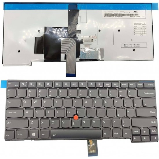 Tastatura Laptop, Lenovo, ThinkPad T460 Type 20FM, 20FN, iluminata, neagra, layout US