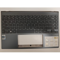 Carcasa superioara cu tastatura palmrest Laptop, Asus, ZenBook 13 UX325E, UX325EA, UX325JA, 90NB0SL1-R30UI0, 90NB0SL1-R30UI1, iluminata, layout US