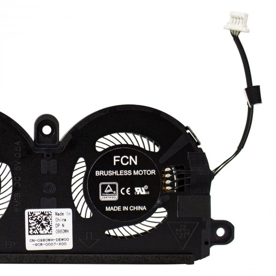 Set coolere Laptop, Dell, XPS 13 9305, P82G, P82G004, 0980WH, 980WH, DFS350705PQ0T-FM18, ND55C19-19A14, ND55C19-16M01, 5V, 0.5A