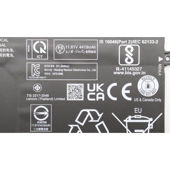 Baterie Laptop, Lenovo, ThinkPad P16 Gen 1 Type 21D6, 21D7, 5B11A14635, 3ICP5/80/70, L20L3P71, 11.61V, 4419mAh, 52.8Wh
