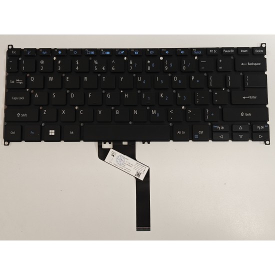 Tastatura Laptop, Acer, TravelMate P6 TMP614-51T, TMP614-51T-G2, TMP614-51TG-G2, N18P6, iluminata, neagra, layout US