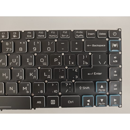 Tastatura Laptop Gaming, Acer, Predator Triton 500 PT515-51, PT515-52, iluminare RGB Per Key, layout US/UA (Ukraine)