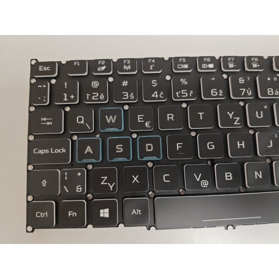 Tastatura Laptop Gaming, Acer, Predator Triton 500 PT515-51, PT515-52, iluminare RGB Per Key, layout UK/CZ (Ceha)