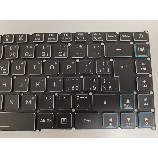 Tastatura Laptop Gaming, Acer, Predator Triton 500 PT515-51, PT515-52, iluminare RGB Per Key, layout UK/CZ (Ceha)