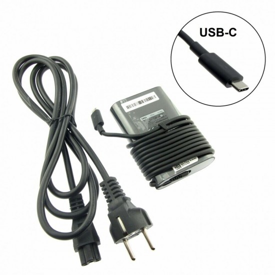 Incarcator Laptop, Dell, Latitude 5290, P65F, P65F001, 02YK0F, LA65NM170, 20V, 3.25A, 65W, USB-C, Type-C