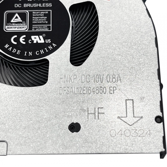 Set coolere Laptop, Lenovo, Legion 7-16ITHg6 Type 82K6, 5H40S20352, 5H40S20416, 5H40S20350, DFSAL12E064860-FNKN, DFSAL12E164860-FNKP, 10V, 0.8A