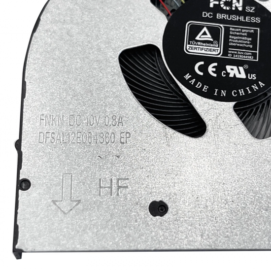 Set coolere Laptop, Lenovo, Legion 7-16ITHg6 Type 82K6, 5H40S20352, 5H40S20416, 5H40S20350, DFSAL12E064860-FNKN, DFSAL12E164860-FNKP, 10V, 0.8A