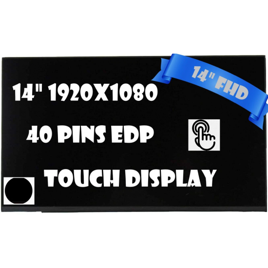 Display Laptop, Dell, Latitude 7400, P100G, P100G001, 14 inch, LED, FHD, 1920x1080, IPS, 315mm latime, on cell touch, 40 pini
