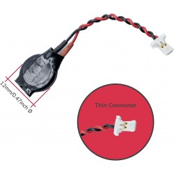 Baterie Bios Laptop, Dell, XPS 13 9380, P82G, P82G002, ML1220, 3V, 2 pini, RTC CMOS Battery, 4cm