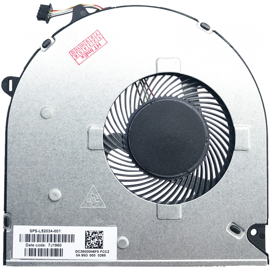 Cooler Laptop, HP, DFS5K12114464N FL60, DC28000N6F0, SPS-L52034-001, 5V, 0.5A