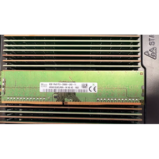 Memorie Ram PC Desktop SK Hynix, 8GB, DDR4, 1Rx8, PC4-2666V-UA2-11, 2666Mhz, CL16, 1.2V, HMA81GU6DJR8N-VK, PC4-21300, DIMM, Non-ECC, 288 Pin