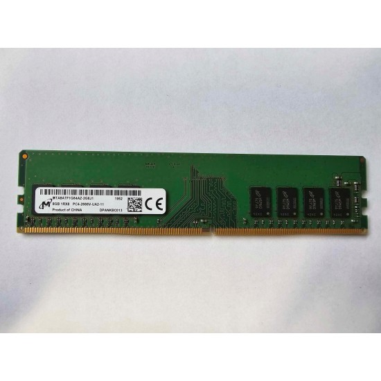 Memorie Ram PC Desktop Micron, 8GB, DDR4, 1Rx8, PC4-2666V-UA2-11, 2666Mhz, CL19, 1.2V, MTA8ATF1G64AZ-2G6J1, PC4-21300, DIMM, Non-ECC, 288 Pin