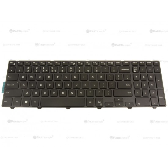 Tastatura Laptop, Dell, Inspiron 15 3543, P28E, P28E001, 051CHY, 51CHY, iluminata, neagra, layout US