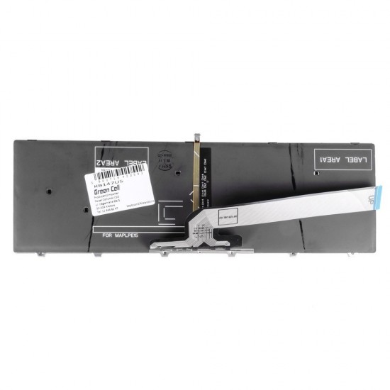 Tastatura Laptop, Dell, Inspiron 15 3543, P28E, P28E001, 051CHY, 51CHY, iluminata, neagra, layout US