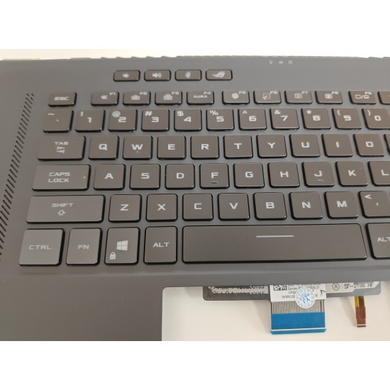 Carcasa superioara cu tastatura palmrest Laptop, Asus, ROG Zephyrus M16 GU603, GU603HM, GU603HR, GU603HE, GU603ZW, GU603ZX, GU603HM, cu iluminare, layout US