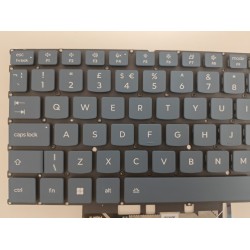 Tastatura Laptop, Lenovo, IdeaPad Slim 5 16IRH10R Type 83J1, iluminata, albastra, layout UK
