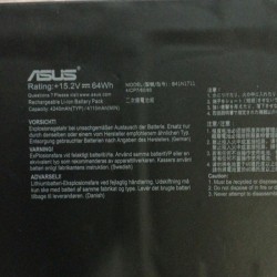 Baterie Laptop Gaming, Asus, TUF FX503V, FX503VM, FX503VD, 0B200-02730100, B41N1711, 15.2V, 4240mAh, 64Wh